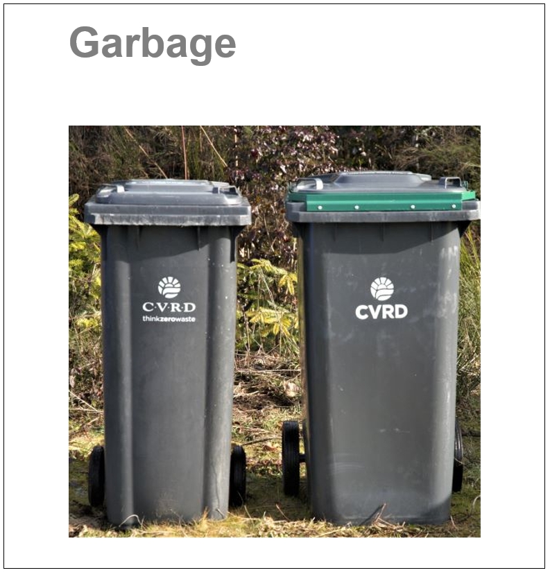 garbage button