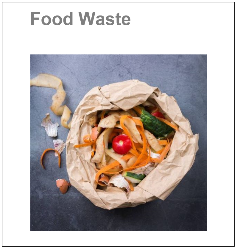 Food waste button