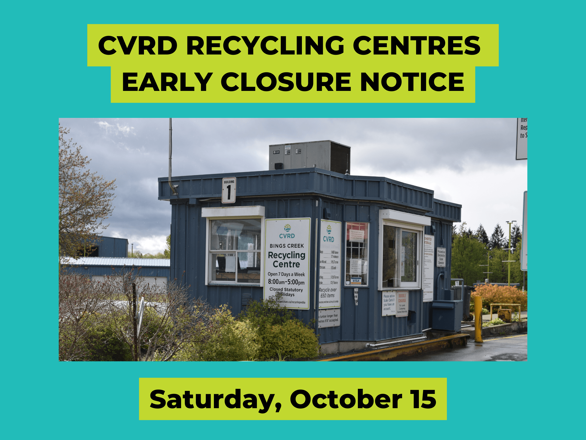 Early Recycling Centre Closure