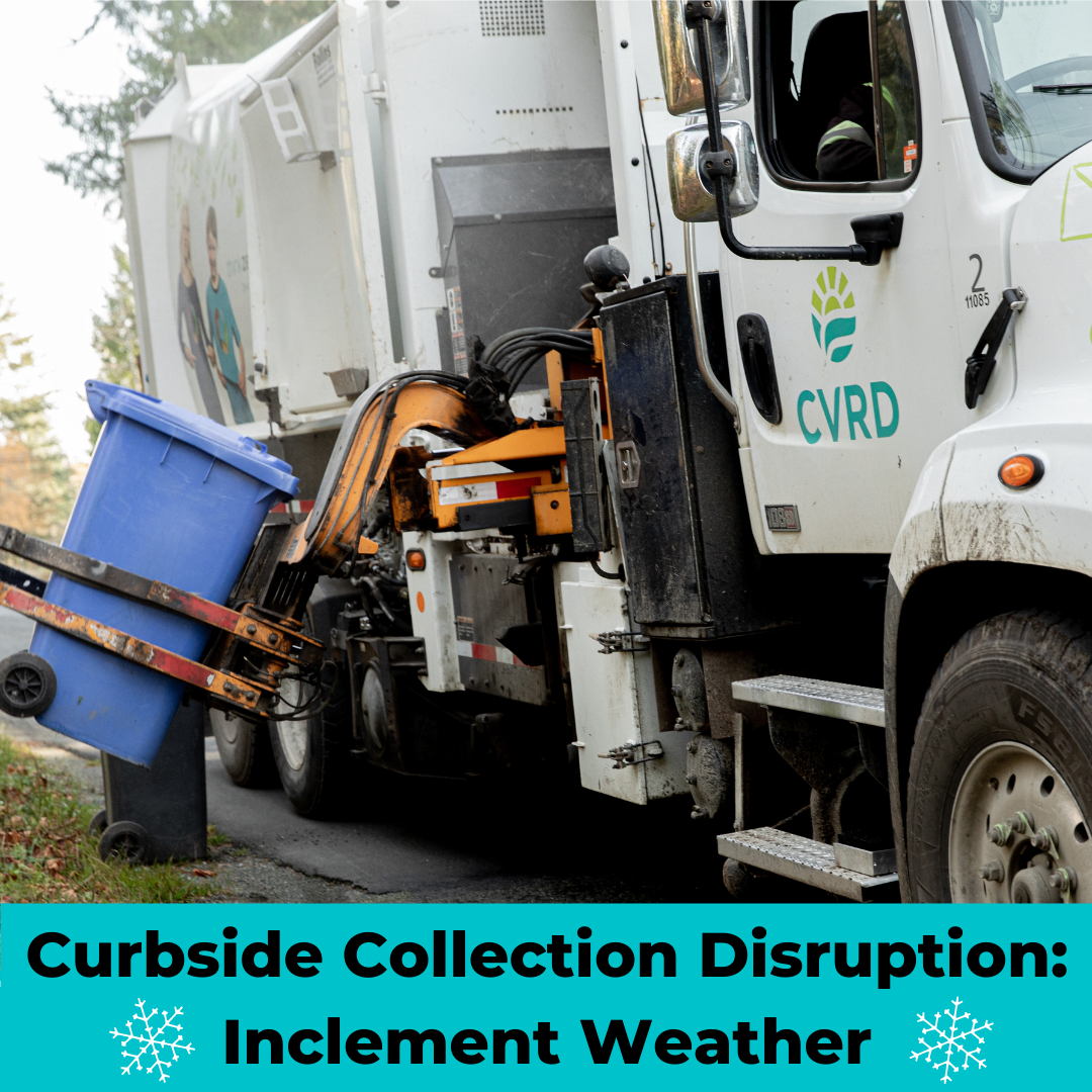 Curbside Collection Disruption Due to Inclement Weather, Tuesday, November 29