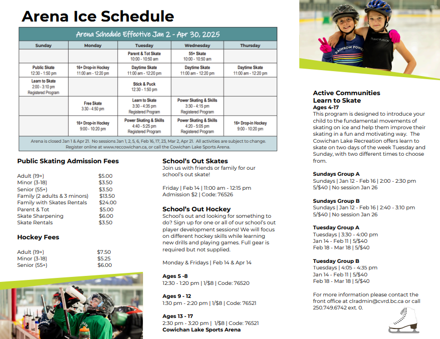 CLR - Winter 2025 - On Ice Programs Trifold 2