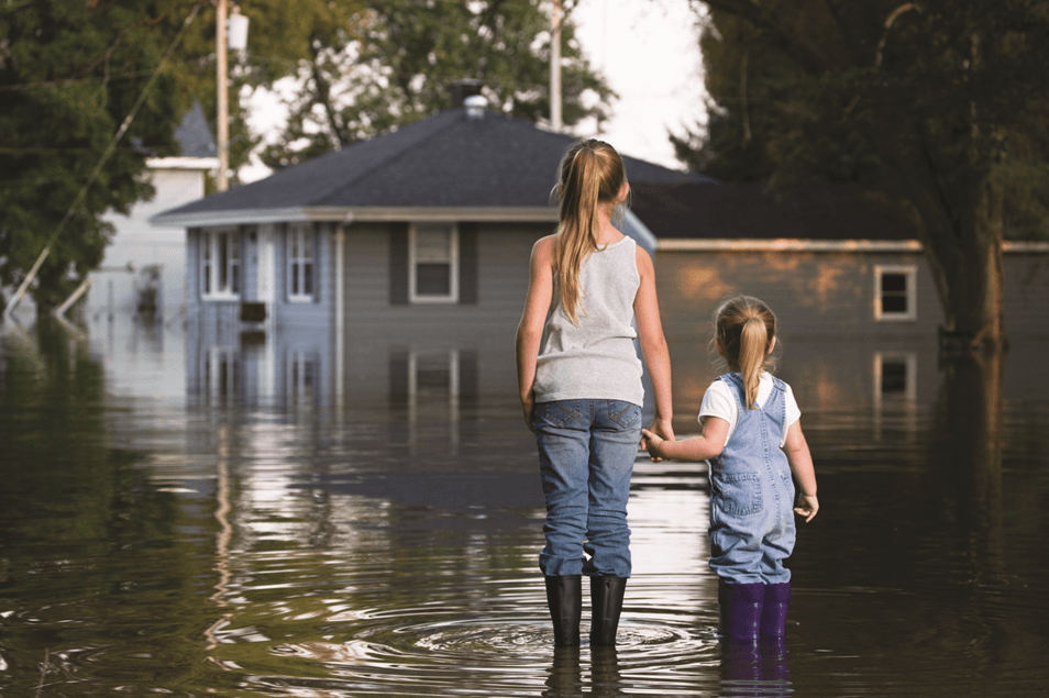Children in Flood