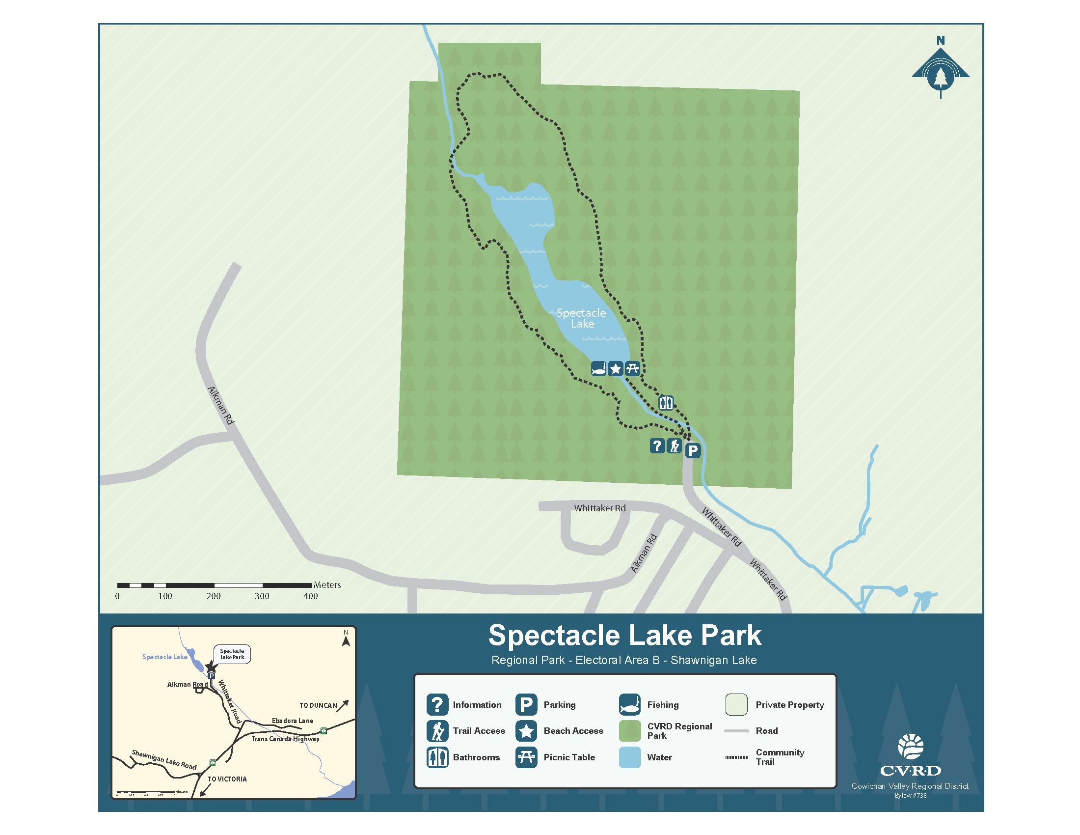 Spectacle Lake Park Map