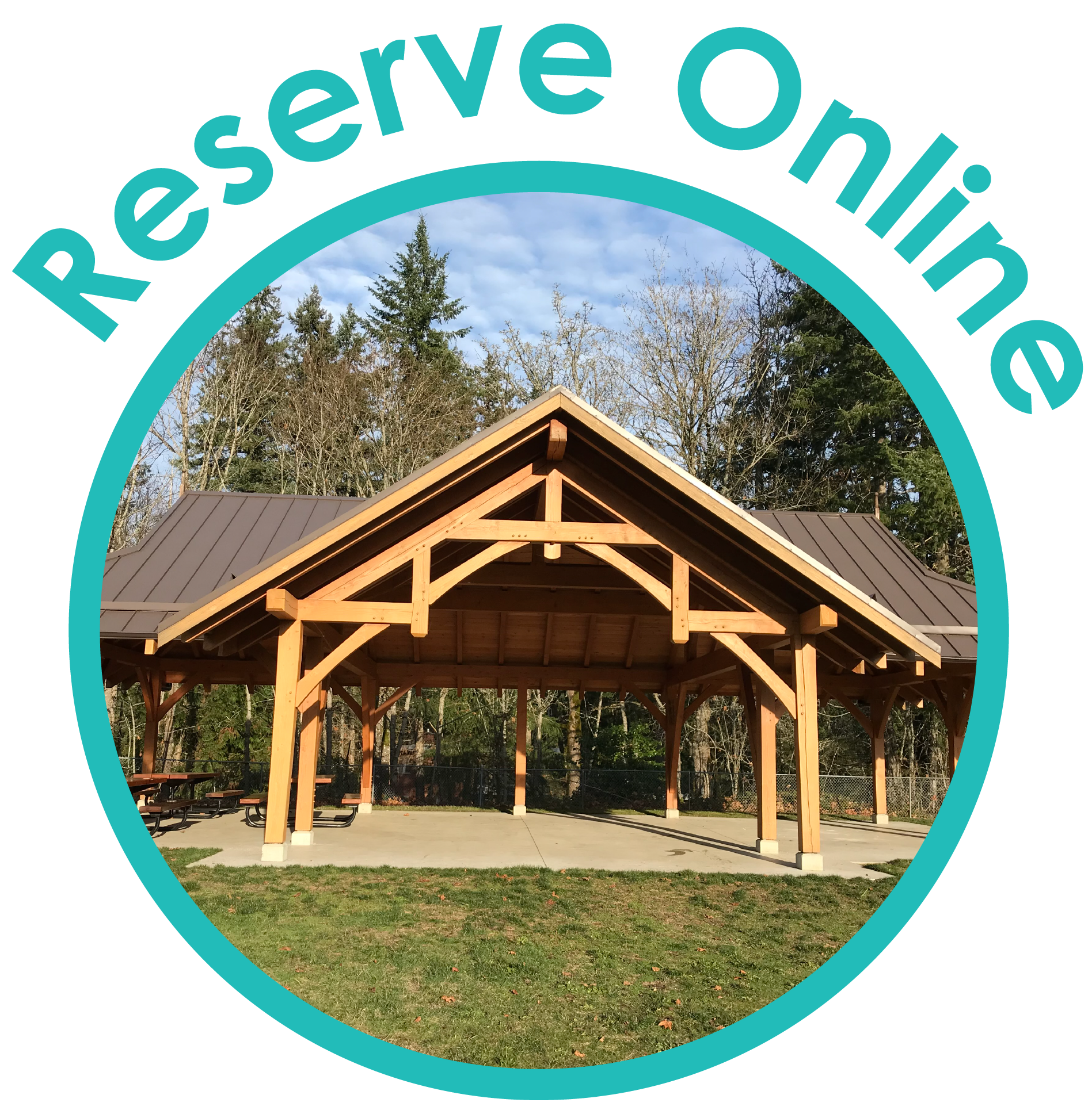 Clickable icon to reserve a picnic shelter online  Opens in new window