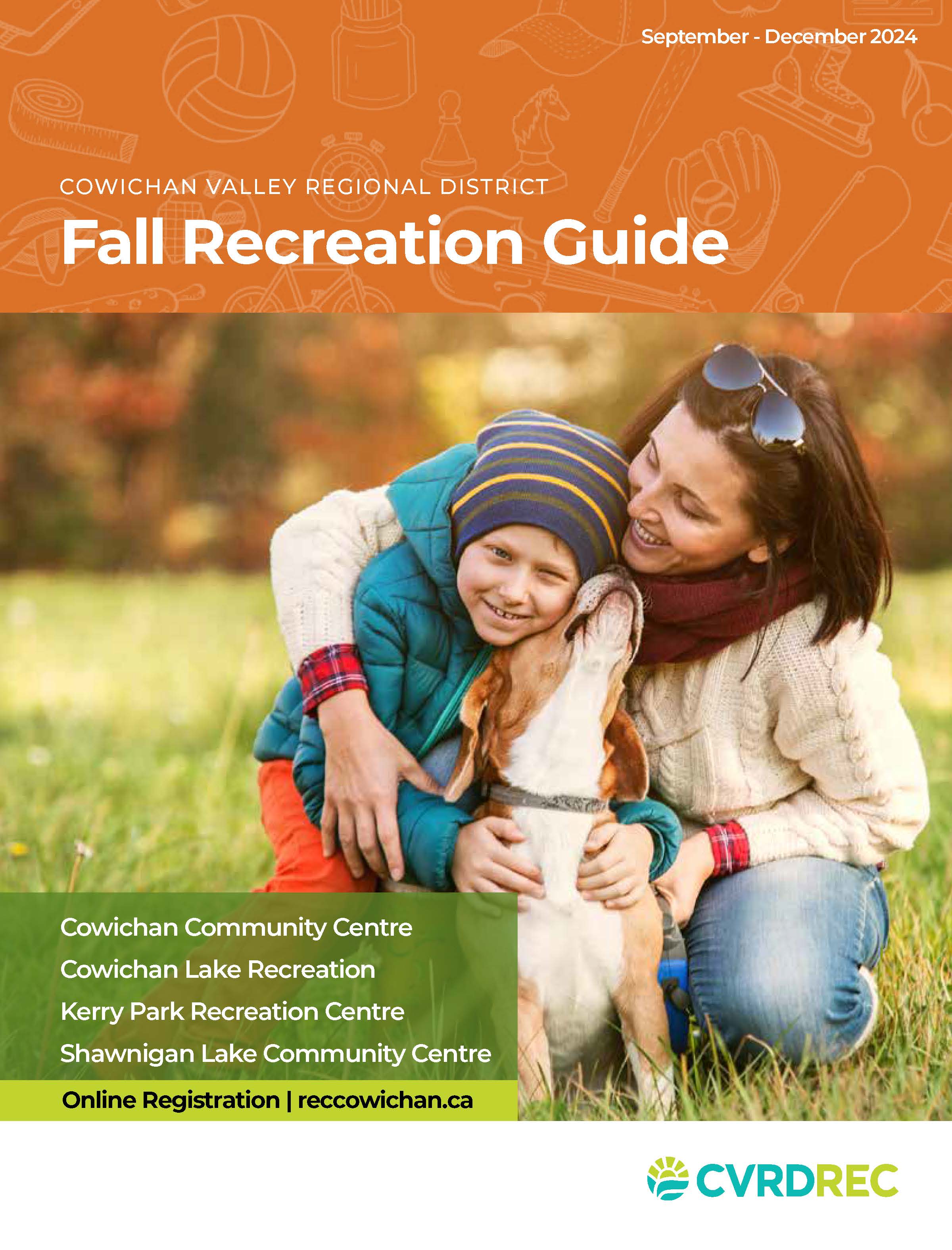 CVRD Recreation Guide Fall 2024 cover low res
