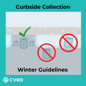 How to place curbside totes in winter weather.